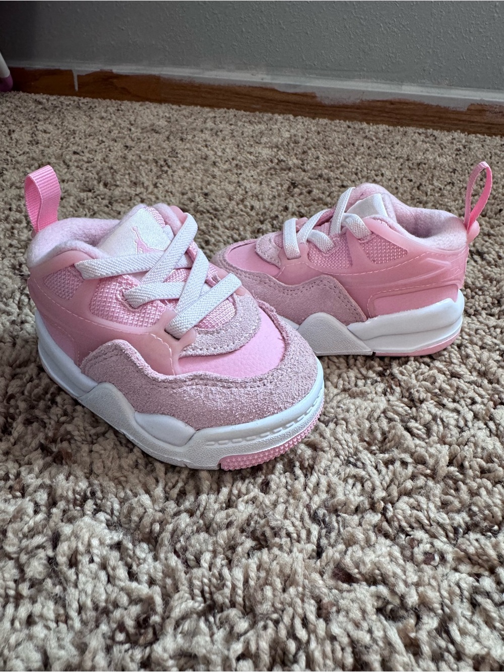 Jordan Kids Pink Low-Top Sneakers